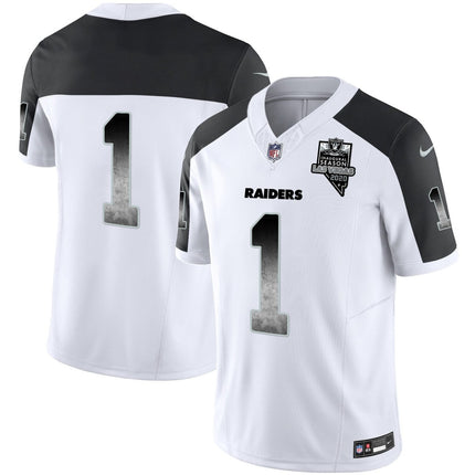 Men's Raiders Arch Smoke Vapor Jersey - All Stitched LVRAI_KDZ - KINDOZY