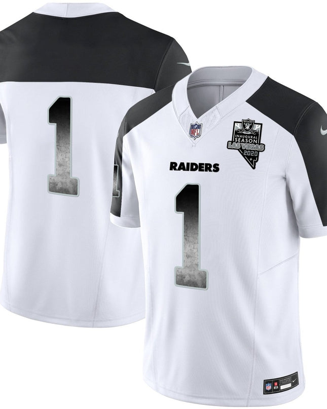 Men's Raiders Arch Smoke Vapor Jersey - All Stitched LVRAI_KDZ - KINDOZY