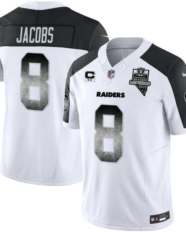 Men's Raiders Arch Smoke Vapor Jersey - All Stitched LVRAI_KDZ - KINDOZY