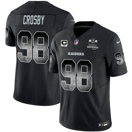 Men's Raiders Arch Smoke Vapor Jersey - All Stitched LVRAI_KDZ - KINDOZY