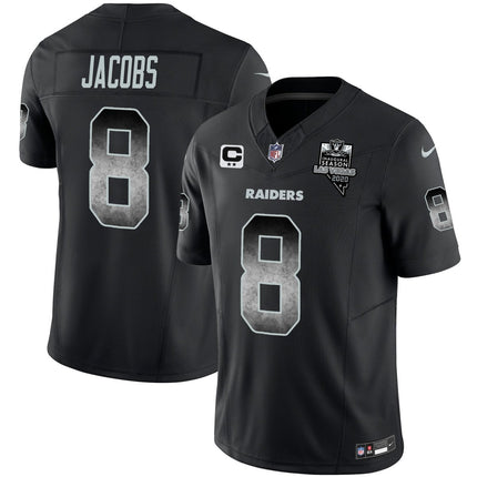 Men's Raiders Arch Smoke Vapor Jersey - All Stitched LVRAI_KDZ - KINDOZY