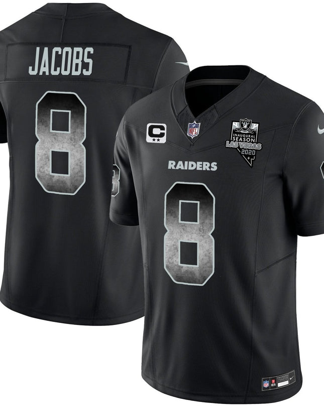 Men's Raiders Arch Smoke Vapor Jersey - All Stitched LVRAI_KDZ - KINDOZY