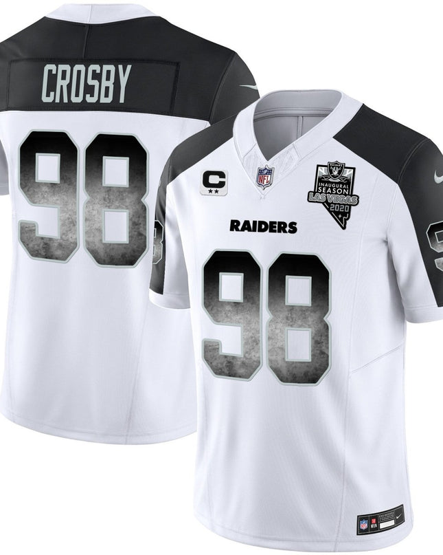 Men's Raiders Arch Smoke Vapor Jersey - All Stitched LVRAI_KDZ - KINDOZY
