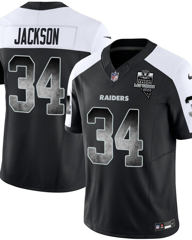 Men's Raiders Arch Smoke Vapor Jersey - All Stitched LVRAI_KDZ - KINDOZY