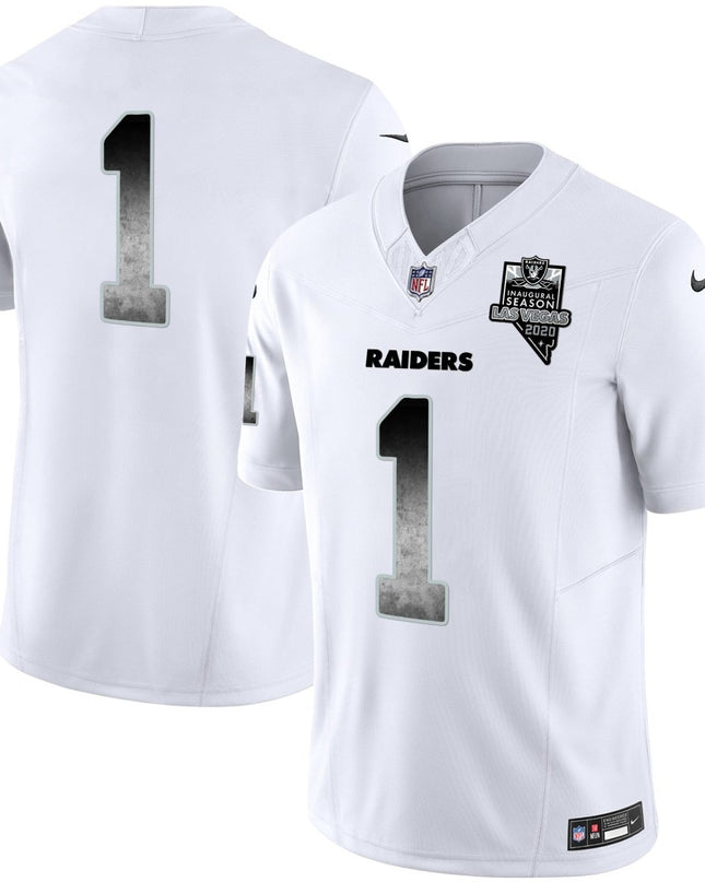 Men's Raiders Arch Smoke Vapor Jersey - All Stitched LVRAI_KDZ - KINDOZY