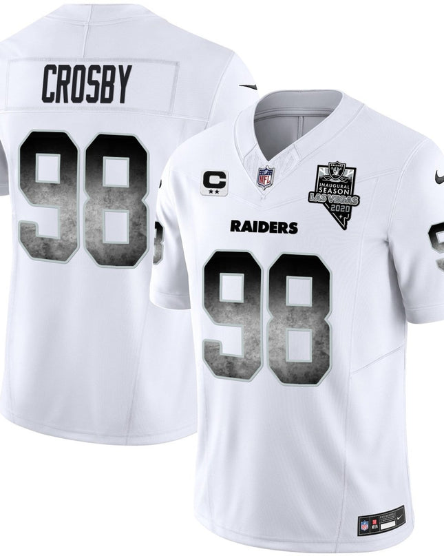 Men's Raiders Arch Smoke Vapor Jersey - All Stitched LVRAI_KDZ - KINDOZY