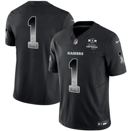 Men's Raiders Arch Smoke Vapor Jersey - All Stitched LVRAI_KDZ - KINDOZY
