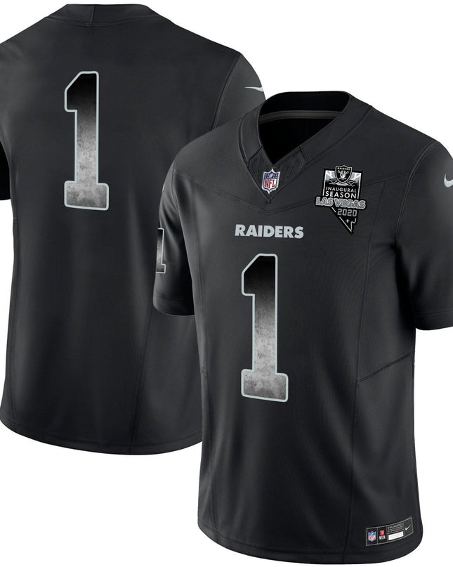 Men's Raiders Arch Smoke Vapor Jersey - All Stitched LVRAI_KDZ - KINDOZY