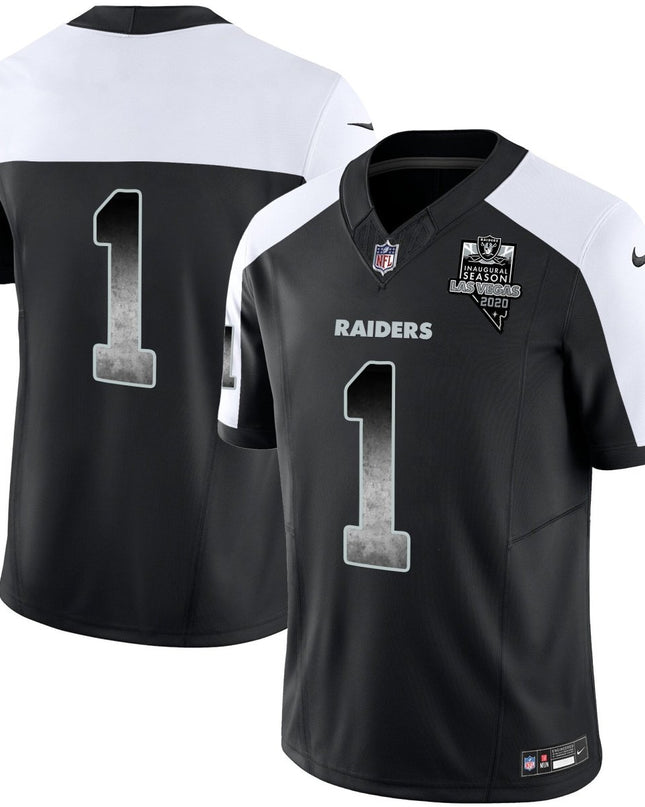 Men's Raiders Arch Smoke Vapor Jersey - All Stitched LVRAI_KDZ - KINDOZY