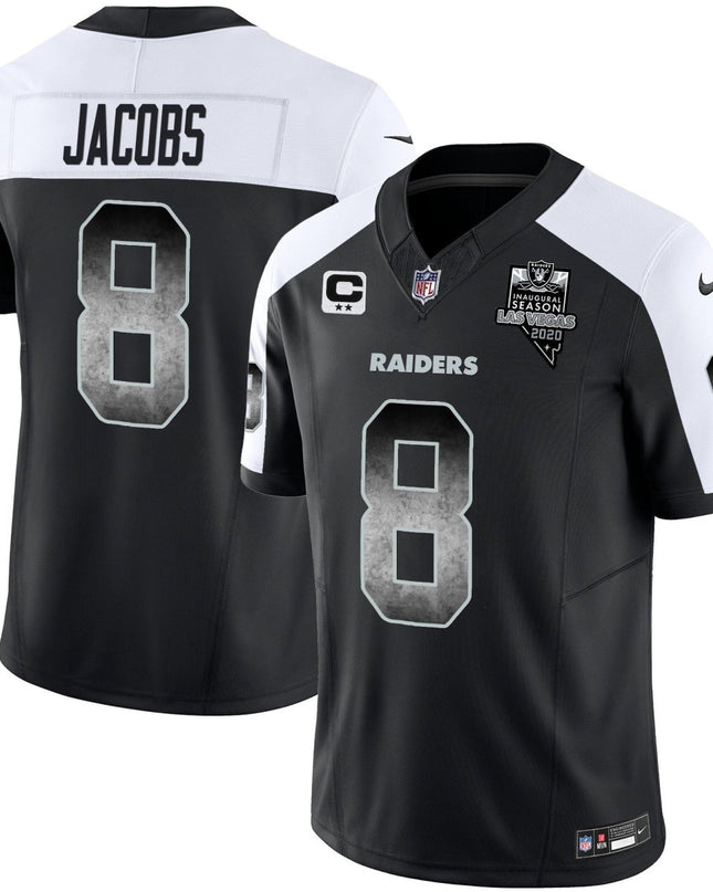 Men's Raiders Arch Smoke Vapor Jersey - All Stitched LVRAI_KDZ - KINDOZY
