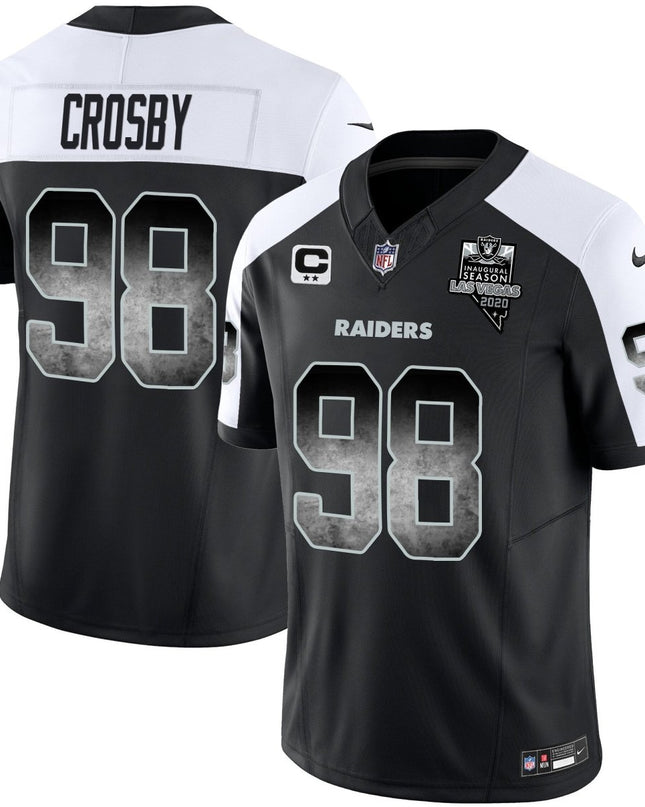 Men's Raiders Arch Smoke Vapor Jersey - All Stitched LVRAI_KDZ - KINDOZY