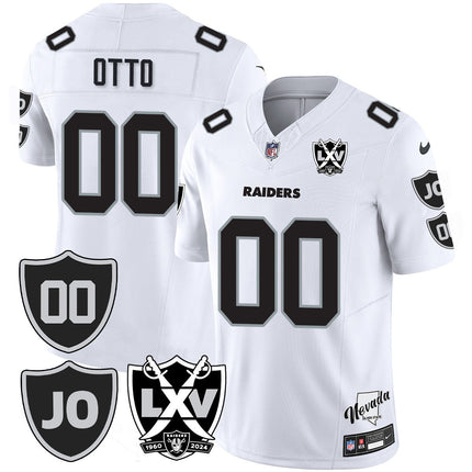 Men's Raiders Vapor Limited Jersey - All Stitched - Honor Jim Otto LVRAI_KDZ - KINDOZY
