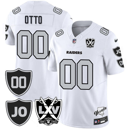 Men's Raiders Vapor Limited Jersey - All Stitched - Honor Jim Otto LVRAI_KDZ - KINDOZY