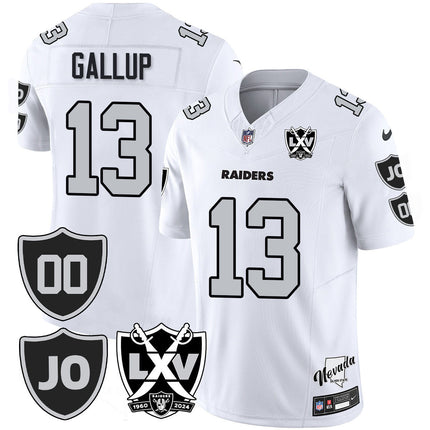 Men's Raiders Vapor Limited Jersey - All Stitched - Honor Jim Otto LVRAI_KDZ - KINDOZY