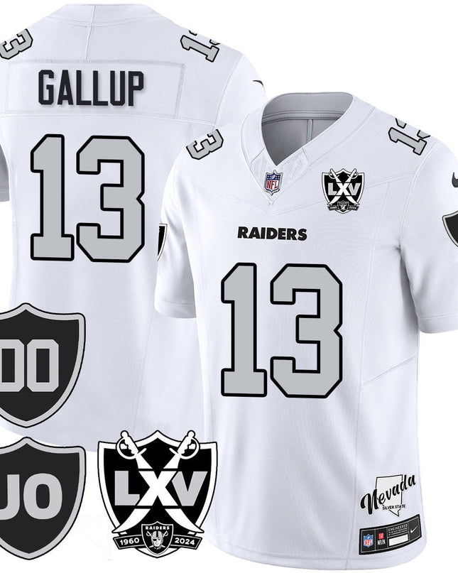 Men's Raiders Vapor Limited Jersey - All Stitched - Honor Jim Otto LVRAI_KDZ - KINDOZY