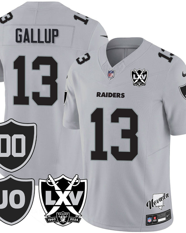 Men's Raiders Vapor Limited Jersey - All Stitched - Honor Jim Otto LVRAI_KDZ - KINDOZY