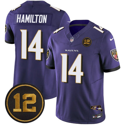 Men's Ravens Jacoby Jones Patch Vapor Limited Jersey - All Stitched BALRAV_KDZ - KINDOZY