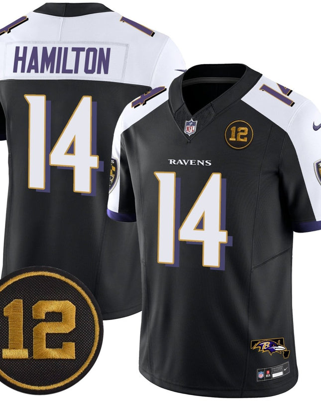 Men's Ravens Jacoby Jones Patch Vapor Limited Jersey - All Stitched BALRAV_KDZ - KINDOZY