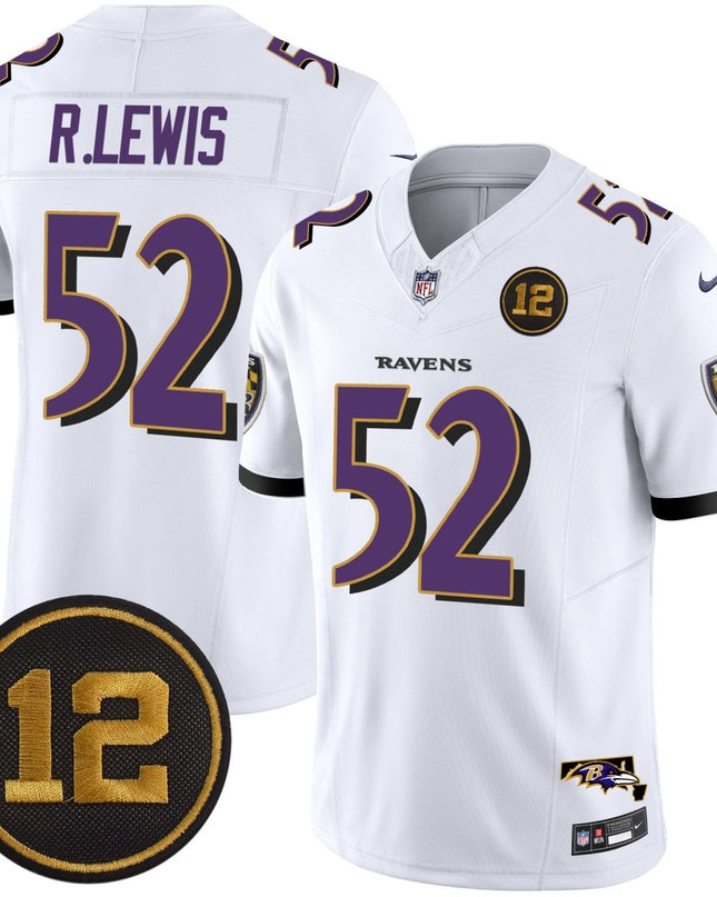 Men's Ravens Jacoby Jones Patch Vapor Limited Jersey - All Stitched BALRAV_KDZ - KINDOZY