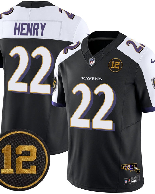Men's Ravens Jacoby Jones Patch Vapor Limited Jersey - All Stitched BALRAV_KDZ - KINDOZY