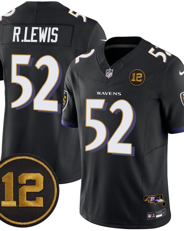 Men's Ravens Jacoby Jones Patch Vapor Limited Jersey - All Stitched BALRAV_KDZ - KINDOZY