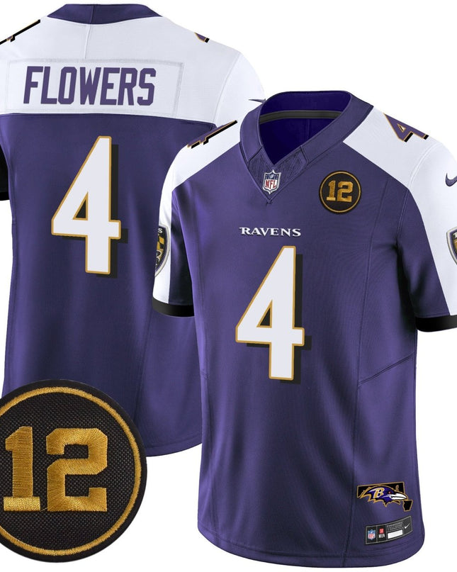 Men's Ravens Jacoby Jones Patch Vapor Limited Jersey - All Stitched BALRAV_KDZ - KINDOZY
