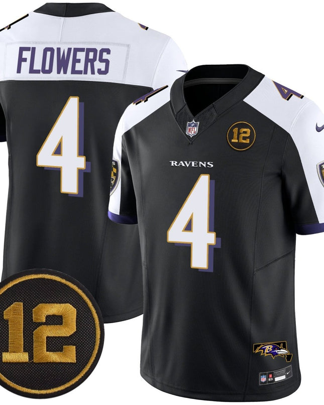 Men's Ravens Jacoby Jones Patch Vapor Limited Jersey - All Stitched BALRAV_KDZ - KINDOZY