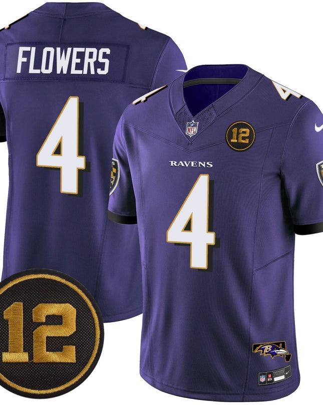 Men's Ravens Jacoby Jones Patch Vapor Limited Jersey - All Stitched BALRAV_KDZ - KINDOZY