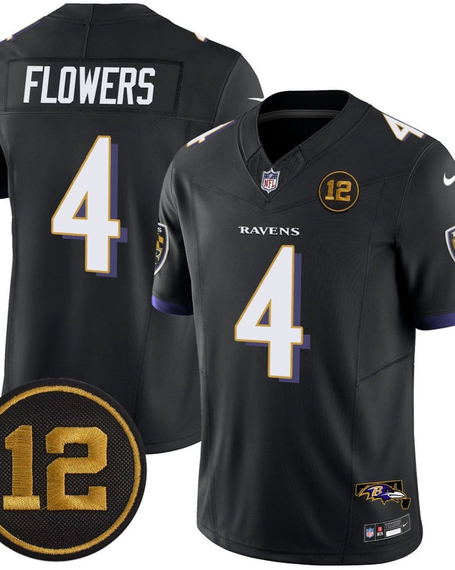 Men's Ravens Jacoby Jones Patch Vapor Limited Jersey - All Stitched BALRAV_KDZ - KINDOZY