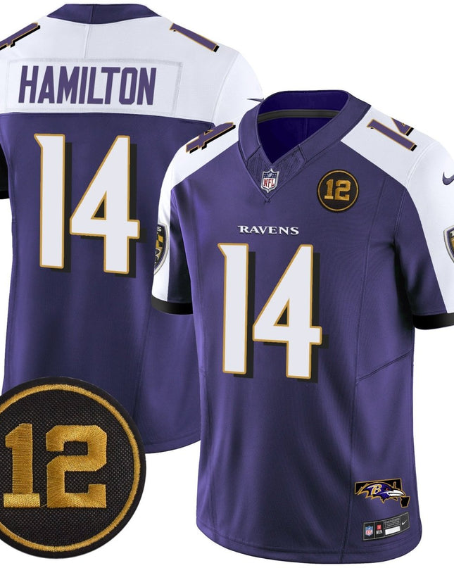 Men's Ravens Jacoby Jones Patch Vapor Limited Jersey - All Stitched BALRAV_KDZ - KINDOZY