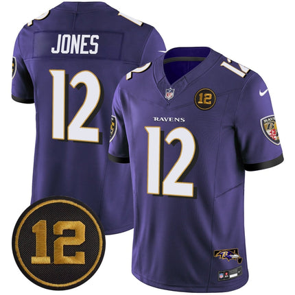 Men's Ravens Jacoby Jones Patch Vapor Limited Jersey - All Stitched BALRAV_KDZ - KINDOZY