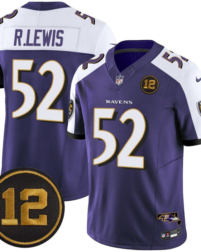 Men's Ravens Jacoby Jones Patch Vapor Limited Jersey - All Stitched BALRAV_KDZ - KINDOZY
