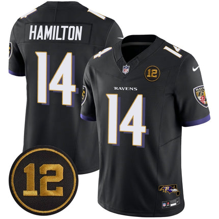 Men's Ravens Jacoby Jones Patch Vapor Limited Jersey - All Stitched BALRAV_KDZ - KINDOZY