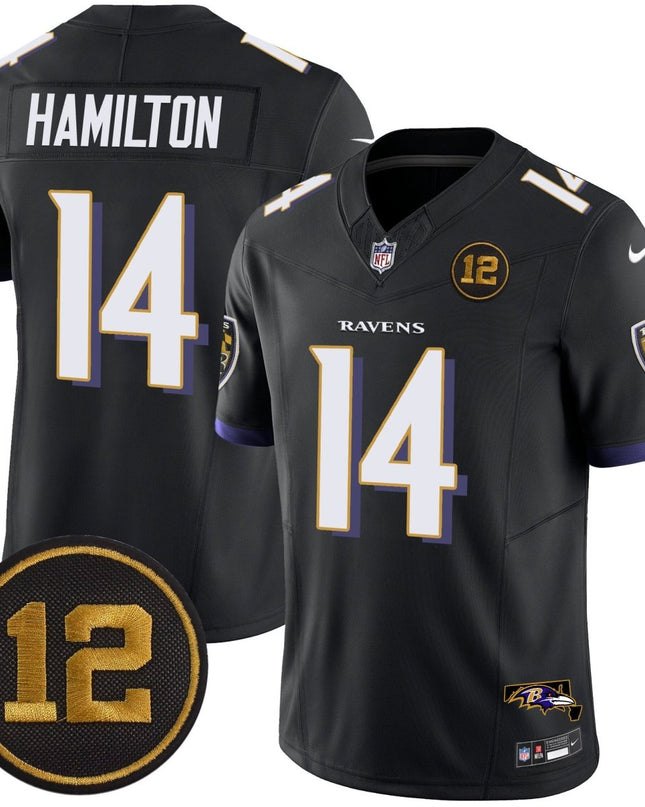 Men's Ravens Jacoby Jones Patch Vapor Limited Jersey - All Stitched BALRAV_KDZ - KINDOZY