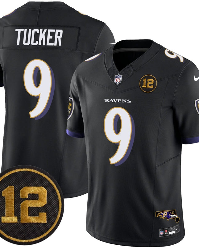 Men's Ravens Jacoby Jones Patch Vapor Limited Jersey - All Stitched BALRAV_KDZ - KINDOZY