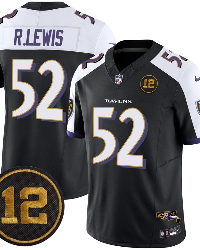Men's Ravens Jacoby Jones Patch Vapor Limited Jersey - All Stitched BALRAV_KDZ - KINDOZY