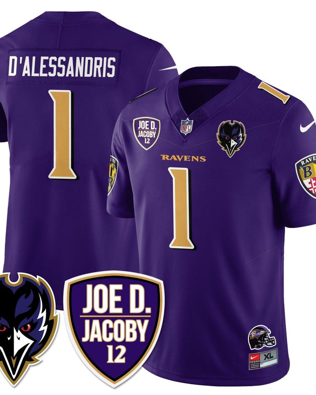Men's Ravens Purple Rising 2024 Vapor Limited Jersey - All Stitched BALRAV_KDZ - KINDOZY