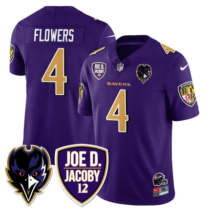 Men's Ravens Purple Rising 2024 Vapor Limited Jersey - All Stitched BALRAV_KDZ - KINDOZY