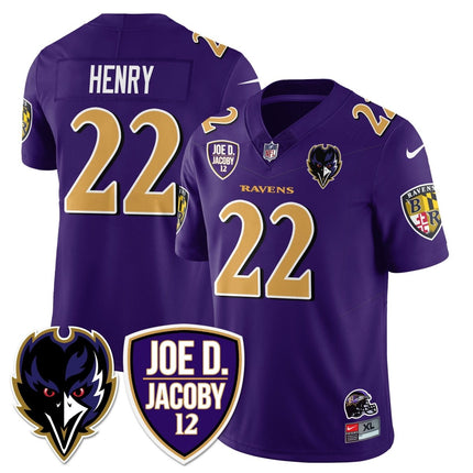 Men's Ravens Purple Rising 2024 Vapor Limited Jersey - All Stitched BALRAV_KDZ - KINDOZY