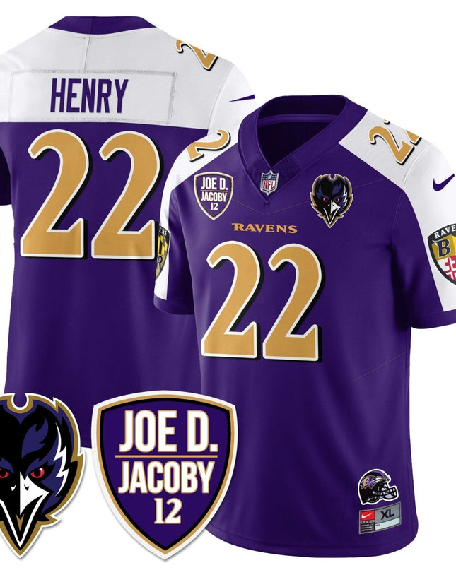 Men's Ravens Purple Rising 2024 Vapor Limited Jersey - All Stitched BALRAV_KDZ - KINDOZY