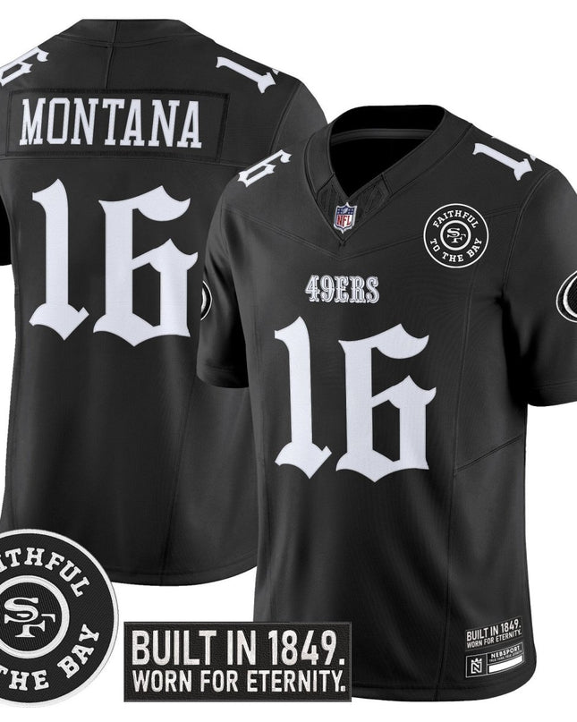 Men's San Francisco 49ers 'Fog City Gothic Edition' Vapor Limited Jersey - All Stitched SF49_KDZ - KINDOZY