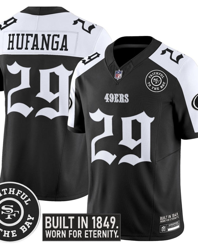 Men's San Francisco 49ers 'Fog City Gothic Edition' Vapor Limited Jersey - All Stitched SF49_KDZ - KINDOZY