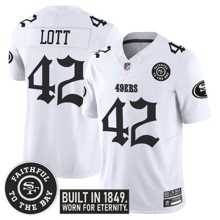 Men's San Francisco 49ers 'Fog City Gothic Edition' Vapor Limited Jersey - All Stitched SF49_KDZ - KINDOZY