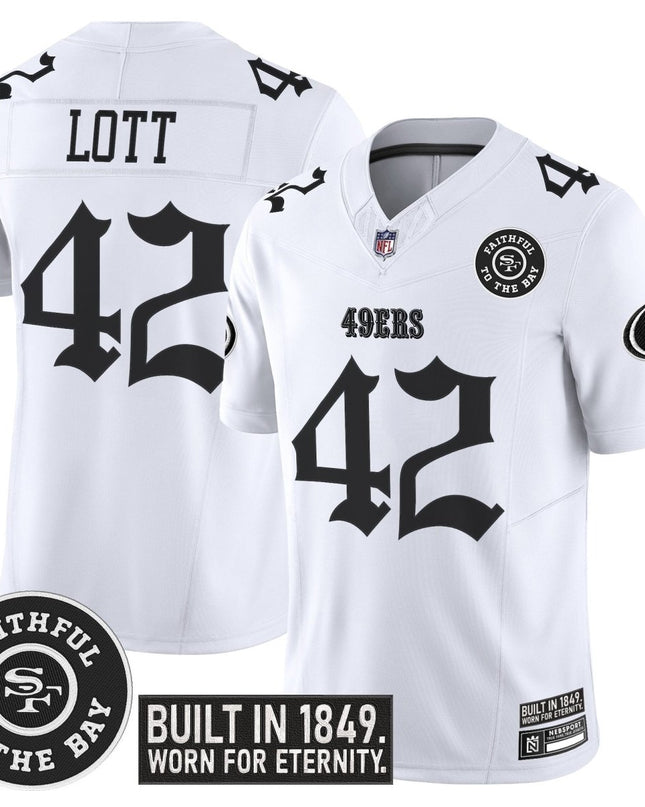 Men's San Francisco 49ers 'Fog City Gothic Edition' Vapor Limited Jersey - All Stitched SF49_KDZ - KINDOZY