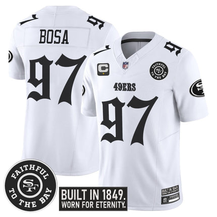 Men's San Francisco 49ers 'Fog City Gothic Edition' Vapor Limited Jersey - All Stitched SF49_KDZ - KINDOZY