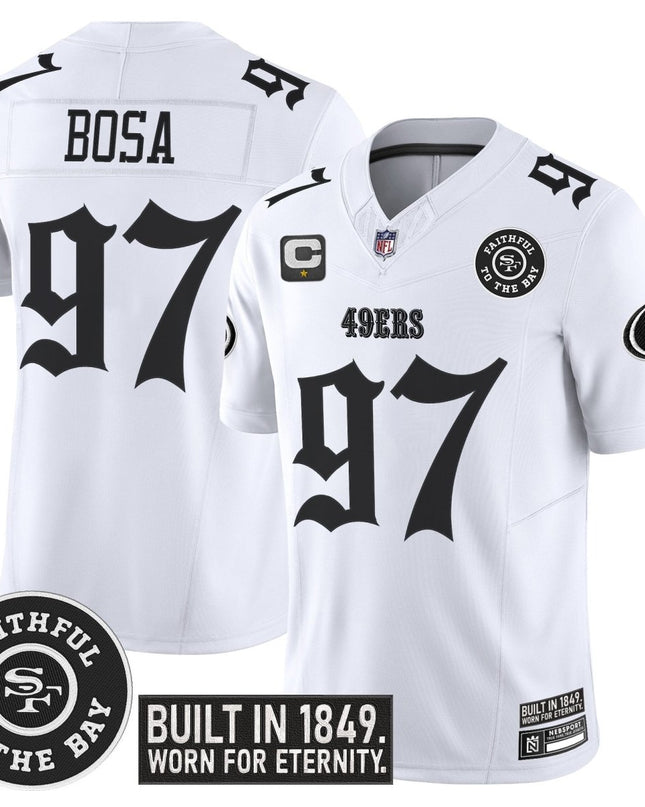 Men's San Francisco 49ers 'Fog City Gothic Edition' Vapor Limited Jersey - All Stitched SF49_KDZ - KINDOZY