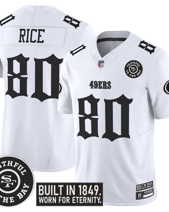 Men's San Francisco 49ers 'Fog City Gothic Edition' Vapor Limited Jersey - All Stitched SF49_KDZ - KINDOZY