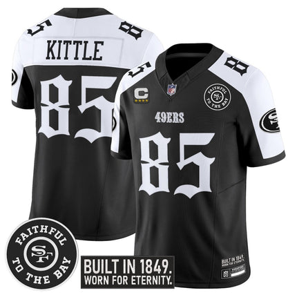 Men's San Francisco 49ers 'Fog City Gothic Edition' Vapor Limited Jersey - All Stitched SF49_KDZ - KINDOZY