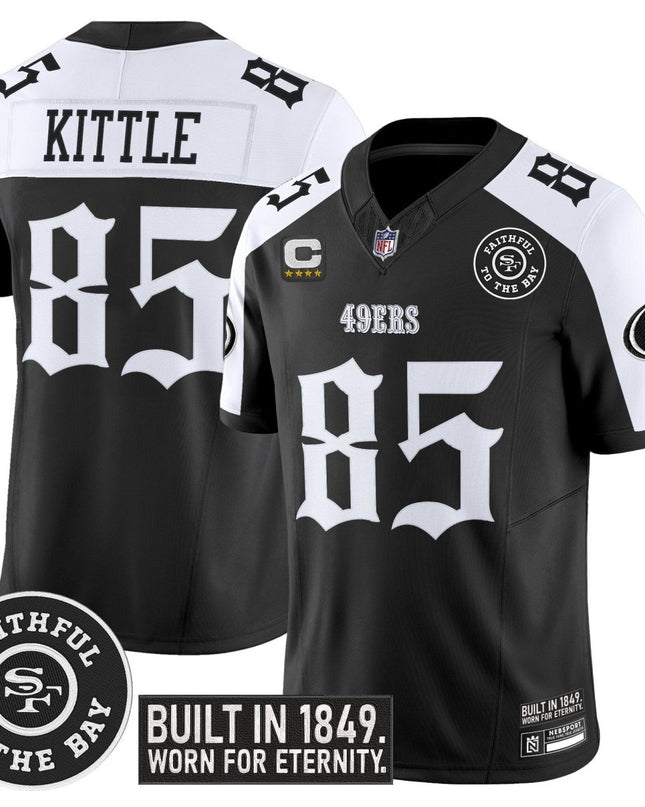 Men's San Francisco 49ers 'Fog City Gothic Edition' Vapor Limited Jersey - All Stitched SF49_KDZ - KINDOZY