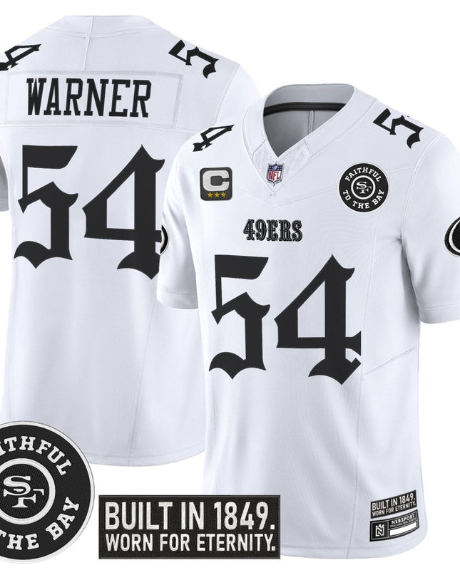 Men's San Francisco 49ers 'Fog City Gothic Edition' Vapor Limited Jersey - All Stitched SF49_KDZ - KINDOZY
